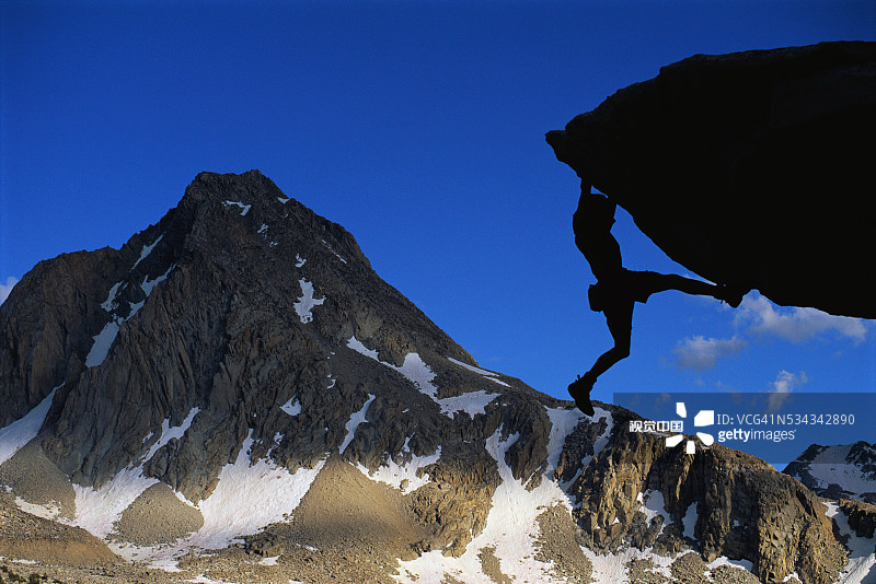 汉斯·弗洛林攀登赫胥黎山图片素材