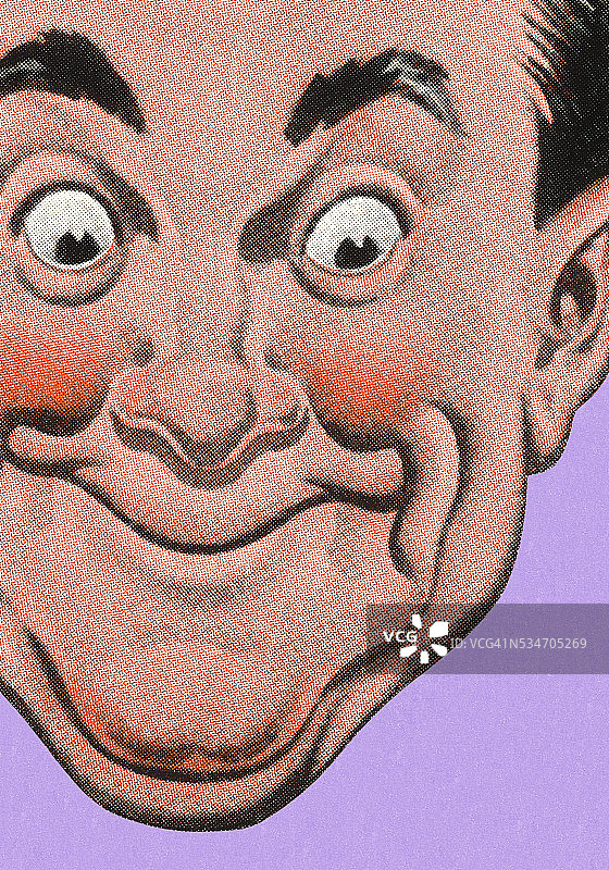 特写：兴奋的男人图片素材