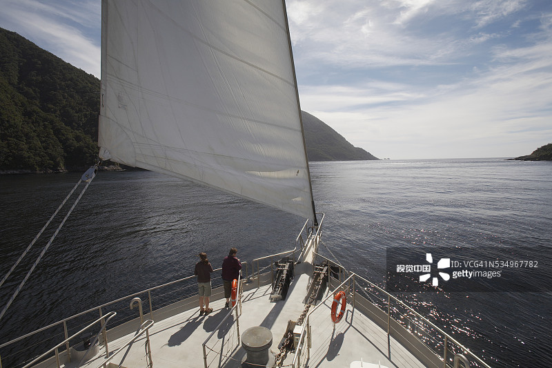 疑峡湾航行图片素材