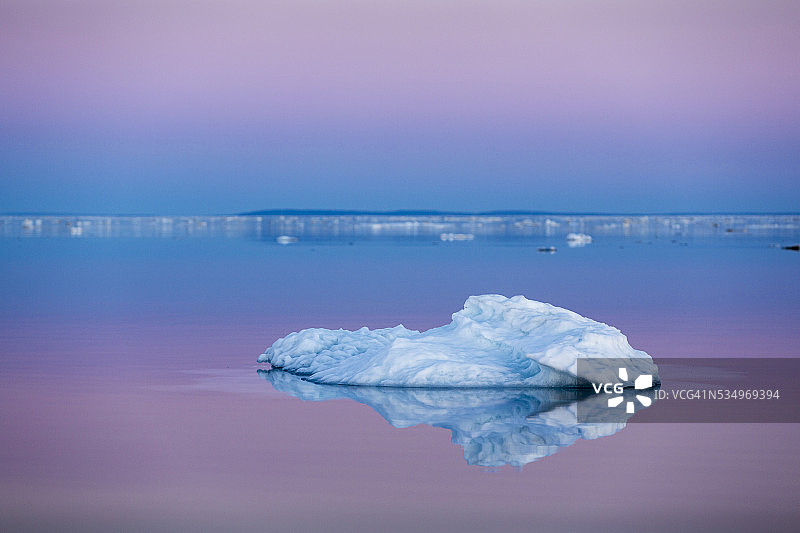 海冰，加拿大努纳武特地区图片素材