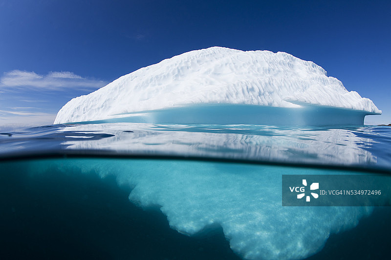 迪斯科湾融化的冰山图片素材