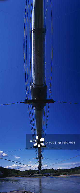 跨阿拉斯加管道跨越塔纳纳河图片素材