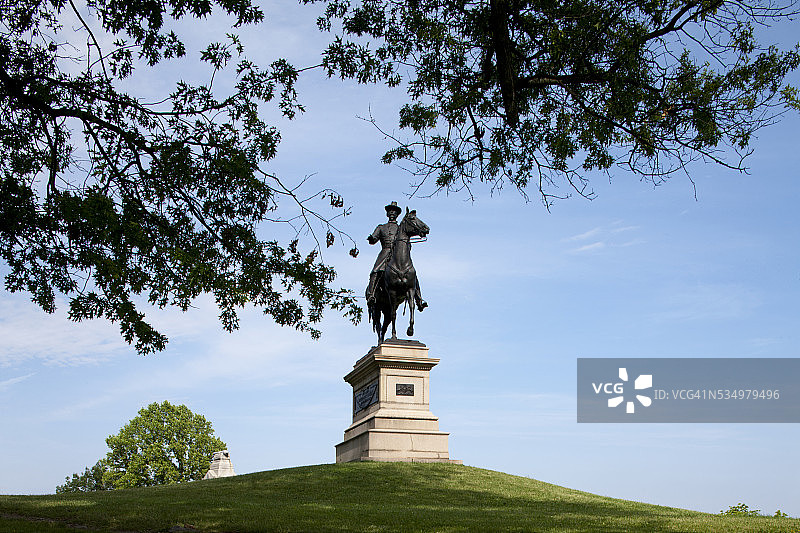 宾夕法尼亚州葛底斯堡的南北战争纪念馆图片素材