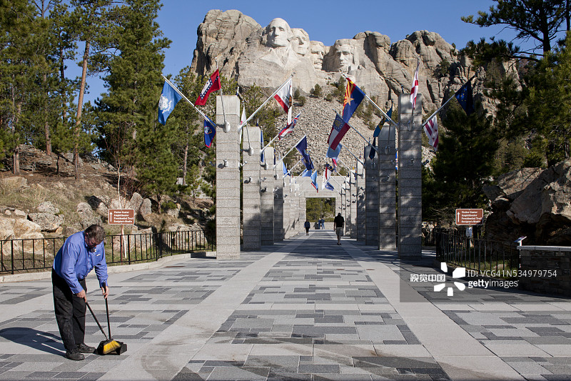 南达科他州拉什莫尔山国家纪念碑图片素材