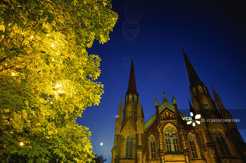 爱德华王子岛上的圣邓斯坦大教堂图片素材