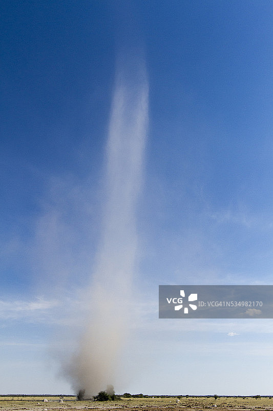 博茨瓦纳 Nxai Pan 国家公园的尘卷风图片素材