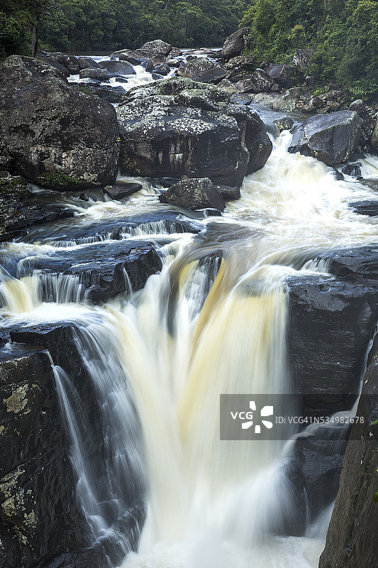 马达加斯加拉诺马法纳国家公园瀑布图片素材