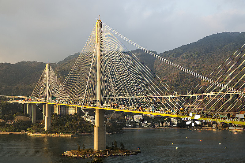 中国香港汀九桥图片素材