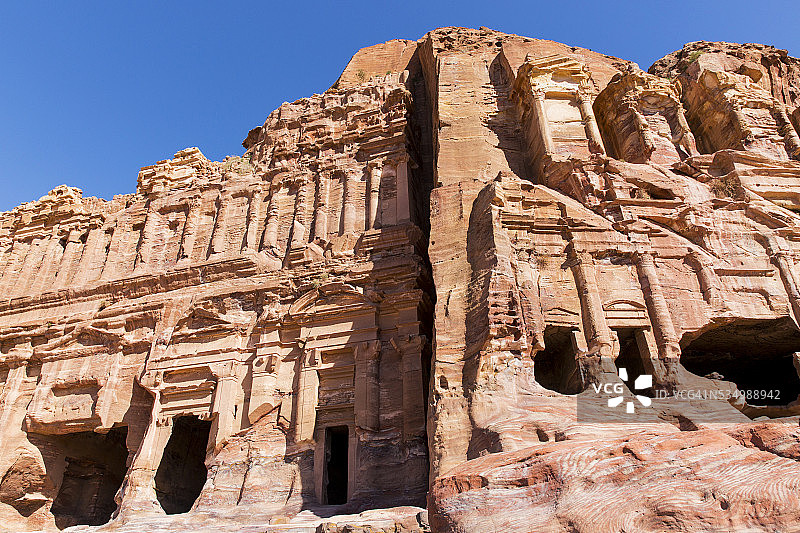约旦佩特拉遗址图片素材