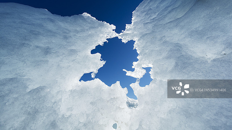 加拿大努纳武特瓦格湾的冰山图片素材