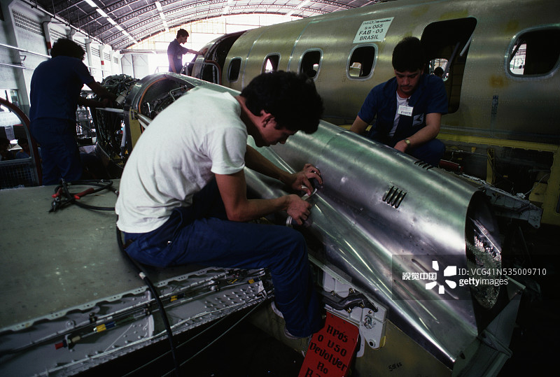 建造中的巴西航空工业公司的巴西利亚图片素材