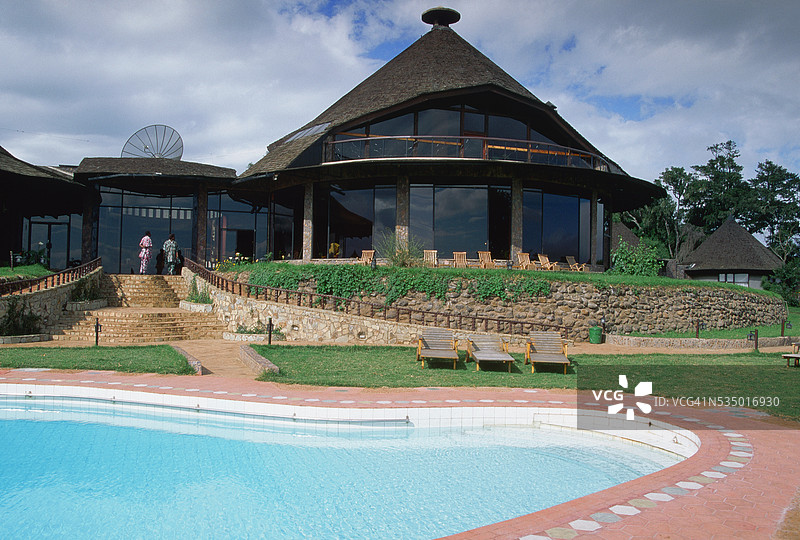 坦桑尼亚恩戈罗恩戈罗火山口的恩戈罗恩戈罗索帕旅馆图片素材