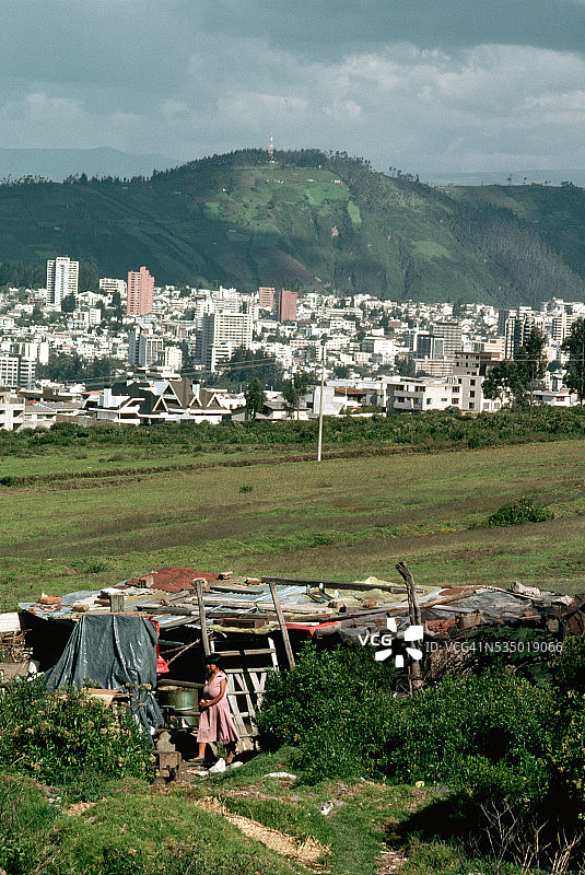 厄瓜多尔基多棚屋图片素材