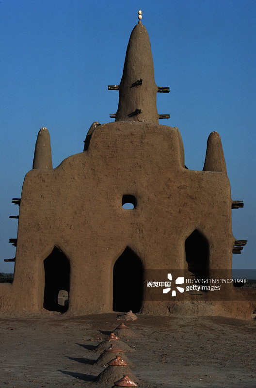 马里传统清真寺图片素材