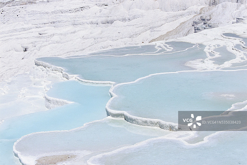棉花堡梯田图片素材