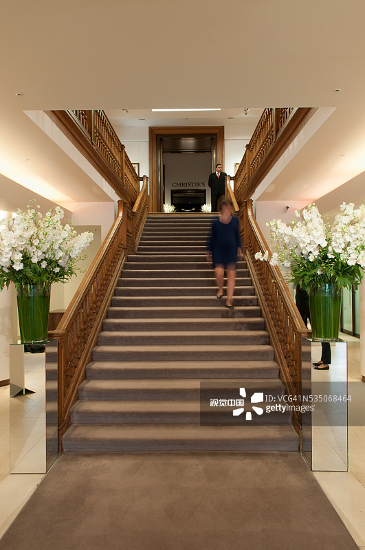 伦敦佳士得国王街楼梯，英国图片素材