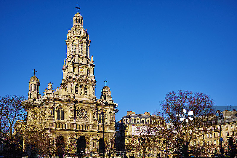 法国巴黎圣三一教堂图片素材