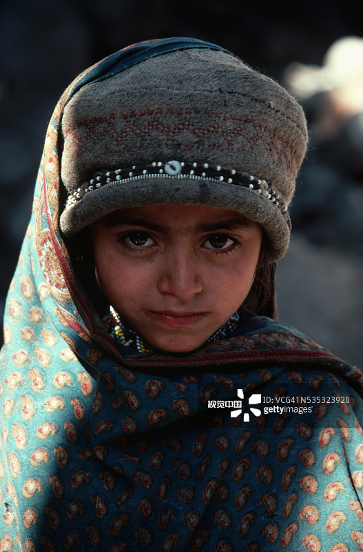 在巴基斯坦北部的女孩图片素材