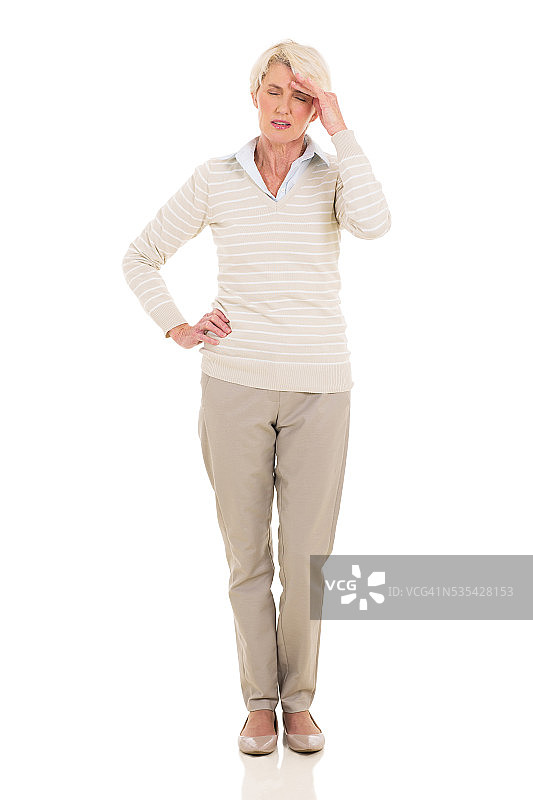 中年妇女头痛图片素材