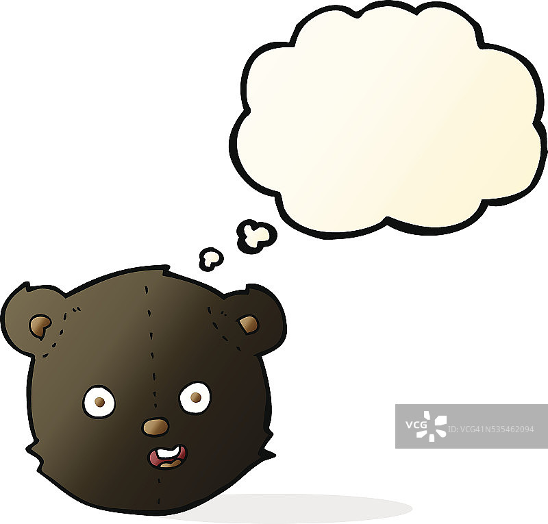 卡通人物与思想泡沫图片素材