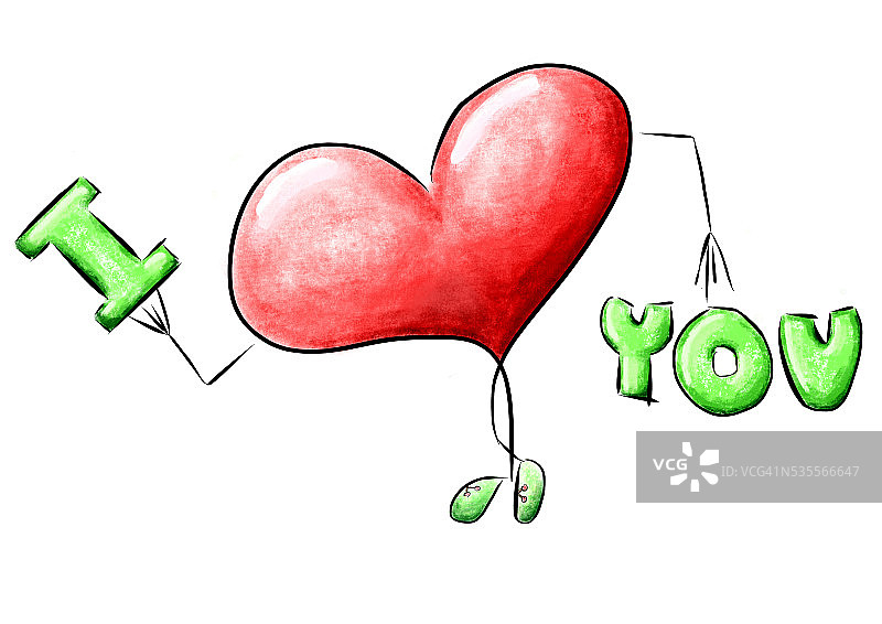 我爱你图片素材