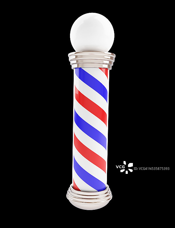 3D理发店旋转灯图片素材