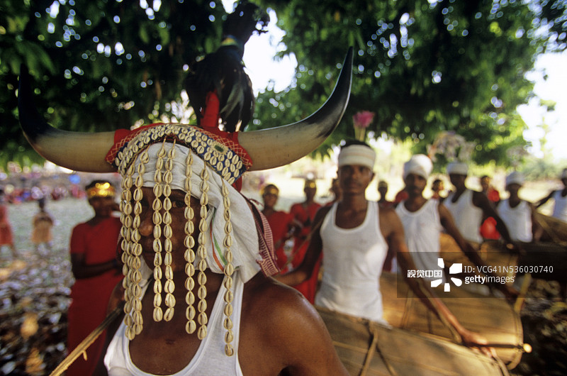 恰蒂斯加尔邦的穆里亚部落图片素材