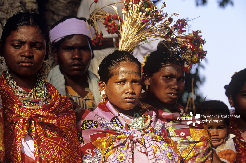 恰蒂斯加尔邦的拜加部落图片素材