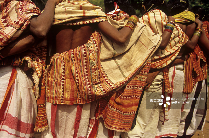 奥里萨邦的东里亚孔德部落图片素材