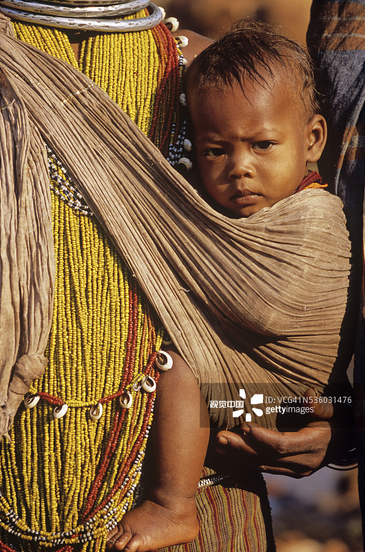 奥里萨邦的邦达部落图片素材