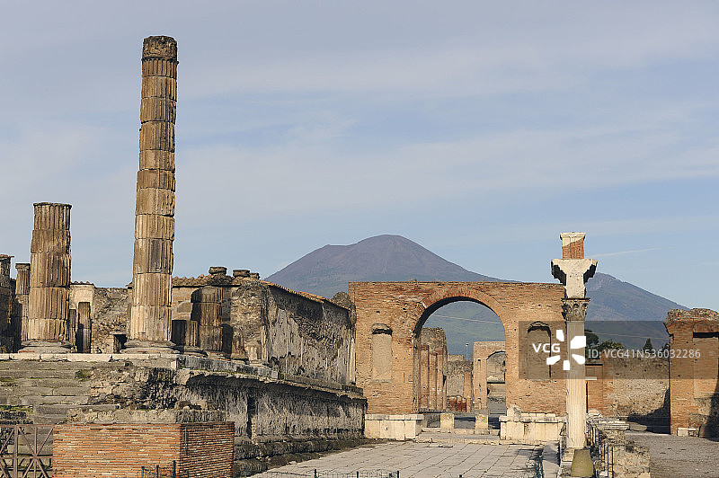 罗马古城庞贝图片素材