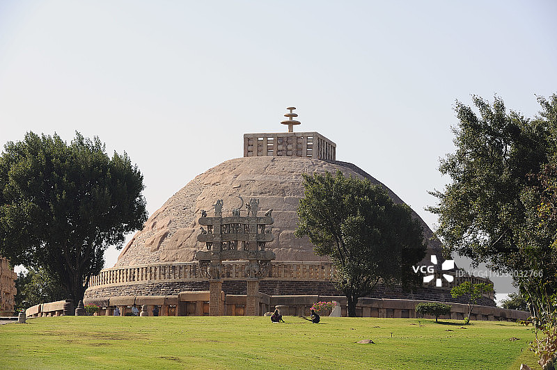 桑奇大佛塔图片素材