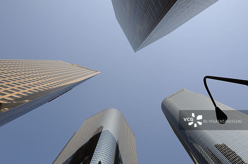 洛杉矶金融区的摩天大楼图片素材