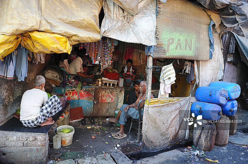 孟买达拉维贫民窟图片素材