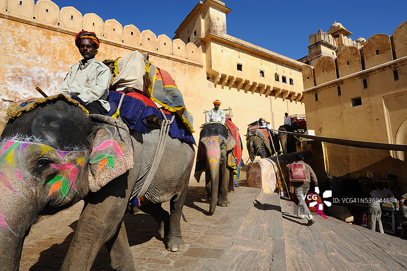 斋浦尔的琥珀堡图片素材