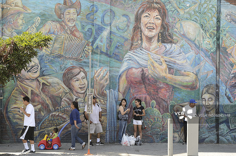 洛杉矶壁画图片素材