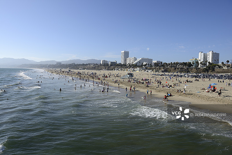 圣塔莫尼卡海滩图片素材