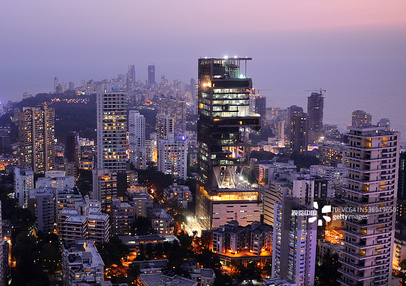 孟买的安塔利亚建筑，世界上最昂贵的房子图片素材