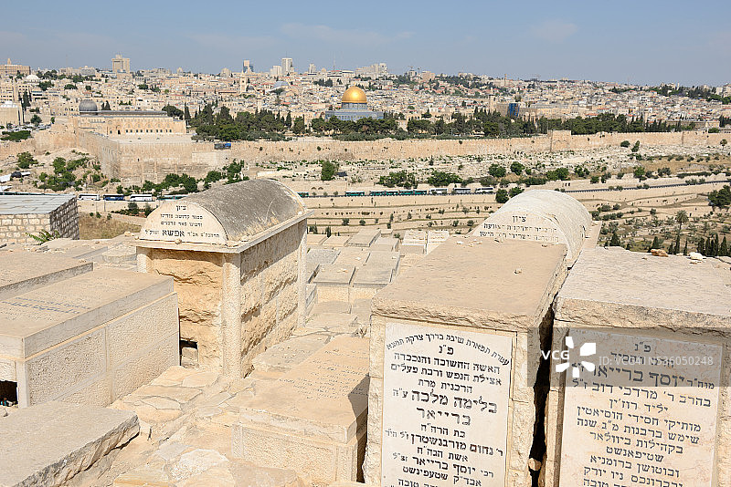 耶路撒冷橄榄山犹太公墓图片素材