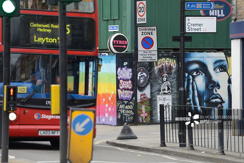 伦敦壁画图片素材