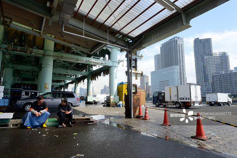 东京筑地鱼市场图片素材