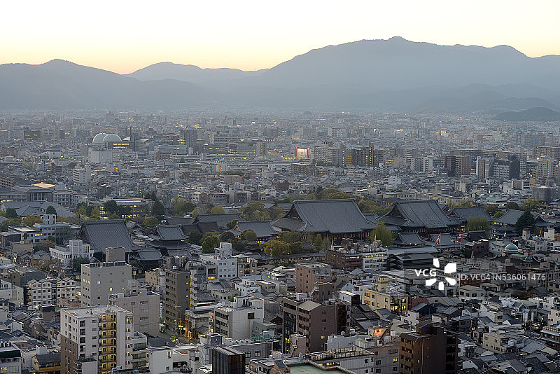 京都航拍图片素材