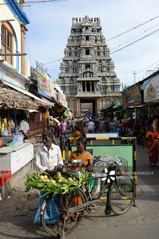 斯里兰甘的斯里兰甘纳塔斯瓦米寺庙图片素材
