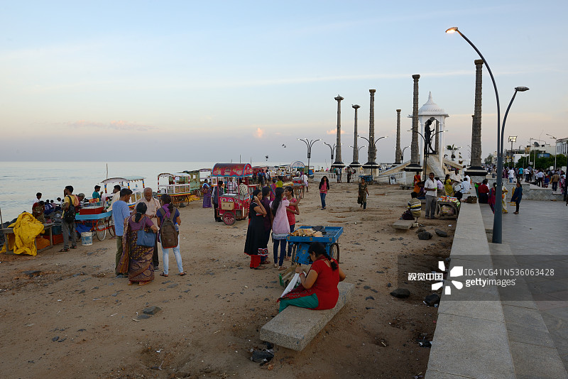 本地治里的法国区图片素材