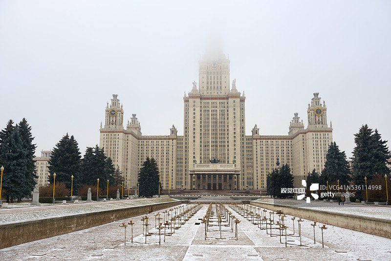 莫斯科国立罗蒙诺索夫大学图片素材