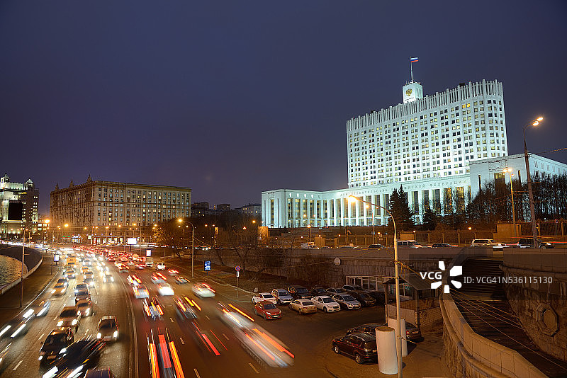 莫斯科的俄罗斯白宫图片素材