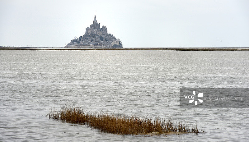 诺曼底的圣米歇尔山图片素材