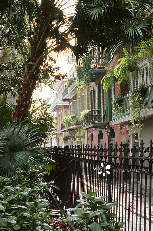 新奥尔良法国区的海盗巷图片素材