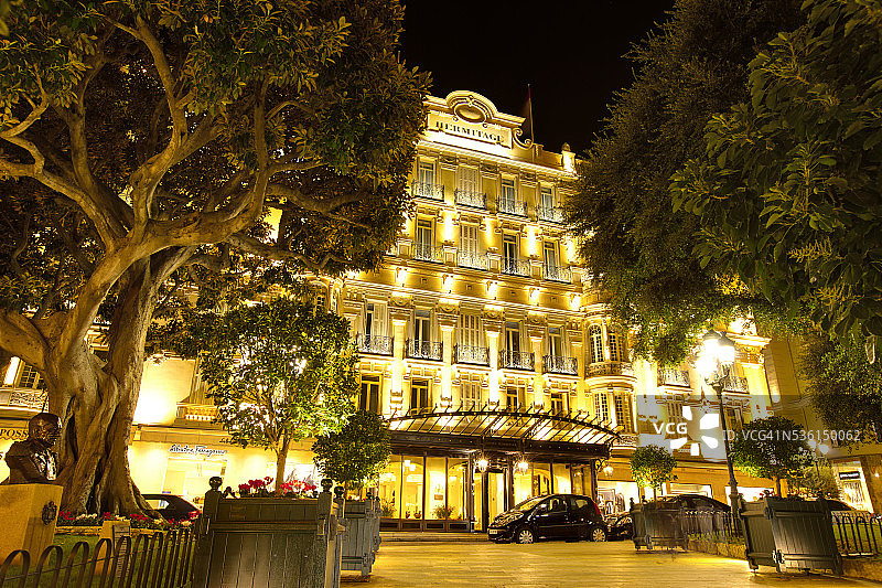 隐庐酒店夜景图片素材