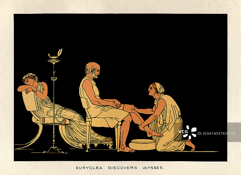 欧律克勒阿发现了尤利西斯图片素材